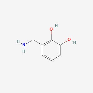molecular formula C7H9NO2 B1596407 3-(aminomethyl)benzene-1,2-diol CAS No. 71412-23-2