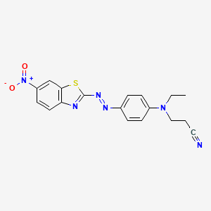 Propanenitrile, 3-[ethyl[4-[(6-nitro-2-benzothiazolyl)azo]phenyl]amino]-