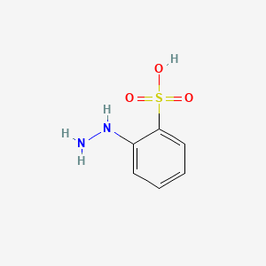 molecular formula C6H8N2O3S B1596415 2-hydrazinobenzenesulfonic acid CAS No. 91-26-9