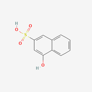 molecular formula C10H8O4S B1596438 2-Naphthalenesulfonic acid, 4-hydroxy- CAS No. 3771-14-0