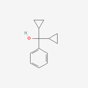 molecular formula C13H16O B1596446 Dicyclopropyl(phenyl)methanol CAS No. 5689-19-0