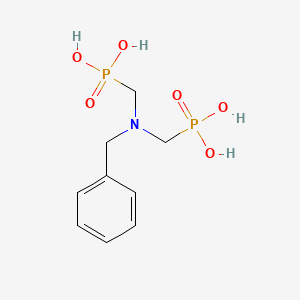 molecular formula C9H15NO6P2 B1596447 [Benzyl(phosphonomethyl)amino]methylphosphonic acid CAS No. 6056-53-7