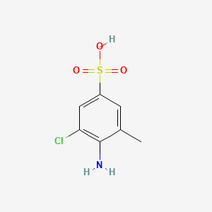 B1596450 Benzenesulfonic acid, 4-amino-3-chloro-5-methyl- CAS No. 6387-14-0