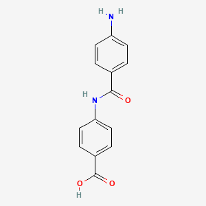 molecular formula C14H12N2O3 B1596465 4-(4-Amino-benzoylamino)-benzoic acid CAS No. 36711-56-5