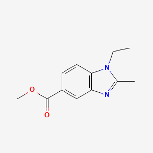 molecular formula C12H14N2O2 B1596468 Methyl 1-ethyl-2-methylbenzimidazole-5-carboxylate CAS No. 306278-47-7