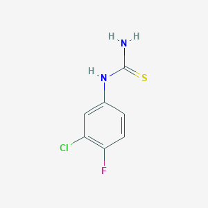 molecular formula C7H6ClFN2S B1596470 (3-氯-4-氟苯基)硫脲 CAS No. 154371-25-2