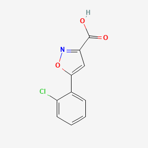 molecular formula C10H6ClNO3 B1596472 5-(2-氯苯基)异恶唑-3-羧酸 CAS No. 334017-34-4