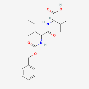 molecular formula C19H28N2O5 B1596493 N-(N-((Benzyloxy)carbonyl)-L-isoleucyl)-L-valine CAS No. 41487-00-7