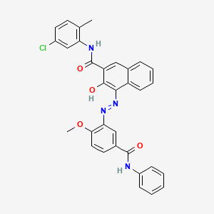 N-(5-Chloro-2-methylphenyl)-3-hydroxy-4-[[2-methoxy-5-[(phenylamino)carbonyl]phenyl]azo]naphthalene-2-carboxamide