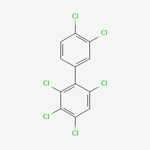 molecular formula C12H4Cl6 B1596512 2,3,3',4,4',6-Hexachlorobiphenyl CAS No. 74472-42-7