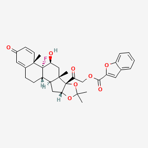 molecular formula C33H35FO8 B1596520 Triamcinolone furetonide CAS No. 4989-94-0
