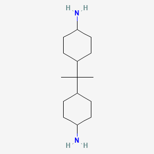 molecular formula C15H30N2 B1596524 Cyclohexanamine, 4,4'-(1-methylethylidene)bis- CAS No. 3377-24-0