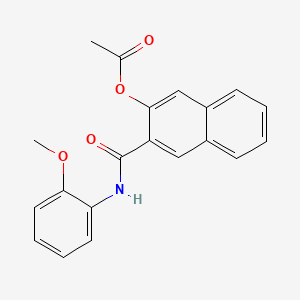molecular formula C20H17NO4 B1596538 Naphthol AS-OL acetate CAS No. 7128-79-2
