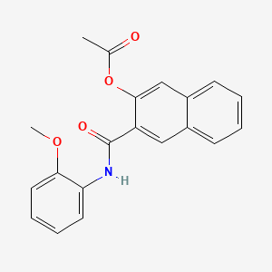 2-(N-(o-Methoxyphenyl)carbamoyl)-3-naphthyl acetate