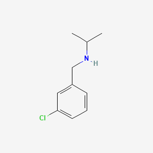 molecular formula C10H14ClN B1596541 Benzenemethanamine, 3-chloro-N-(1-methylethyl)- CAS No. 90389-89-2