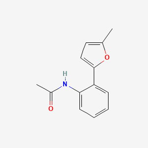 molecular formula C13H13NO2 B1596547 N-[2-(5-甲基呋喃-2-基)苯基]乙酰胺 CAS No. 400748-17-6