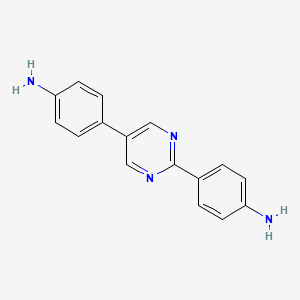 molecular formula C16H14N4 B1596548 4,4'-(Pyrimidine-2,5-diyl)dianiline CAS No. 102570-64-9