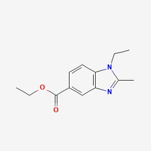 molecular formula C13H16N2O2 B1596549 1-Ethyl-2-methyl-1H-benzoimidazole-5-carboxylic acid ethyl ester CAS No. 92108-02-6