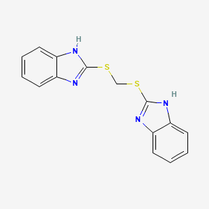 molecular formula C15H12N4S2 B1596551 Bis(1H-benzo[d]imidazol-2-ylthio)methane CAS No. 85770-95-2