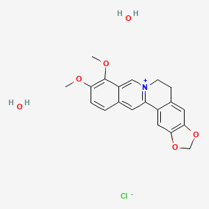 molecular formula C20H22ClNO6 B1596559 Berberine chloride dihydrate CAS No. 5956-60-5