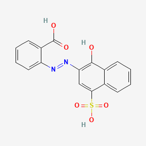 molecular formula C17H12N2O6S B1596563 2-[(1-Hydroxy-4-sulfonaphthalen-2-yl)diazenyl]benzoic acid CAS No. 6408-82-8