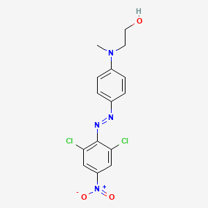 molecular formula C15H14Cl2N4O3 B1596576 2-((4-((2,6-Dichloro-4-nitrophenyl)azo)phenyl)methylamino)ethanol CAS No. 6232-56-0
