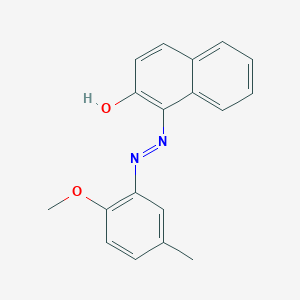 molecular formula C18H16N2O2 B1596577 1-[(2-methoxy-3-methylphenyl)azo]-2-naphthol CAS No. 6410-20-4
