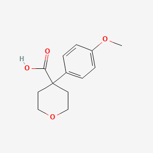 molecular formula C13H16O4 B1596583 4-(4-methoxyphenyl)tetrahydro-2H-pyran-4-carboxylic acid CAS No. 3648-58-6