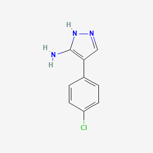 molecular formula C9H8ClN3 B1596585 4-(4-chlorophenyl)-1H-pyrazol-5-amine CAS No. 40545-65-1