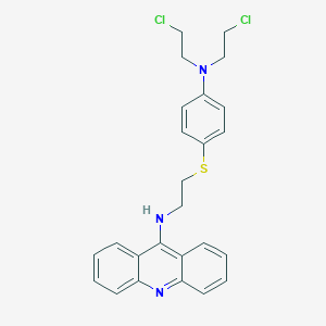 N-(2-((4-(Bis(2-chloroethyl)amino)phenyl)thio)ethyl)-9-acridinamine