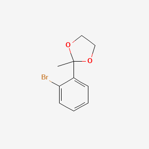 molecular formula C10H11BrO2 B1596594 2-(2-Bromophenyl)-2-methyl-1,3-dioxolane CAS No. 50777-64-5