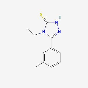 4-ethyl-5-(3-methylphenyl)-4H-1,2,4-triazole-3-thiol