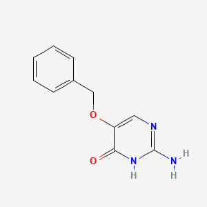 molecular formula C11H11N3O2 B1596602 2-Amino-5-(benzyloxy)pyrimidin-4(3h)-one CAS No. 93534-87-3