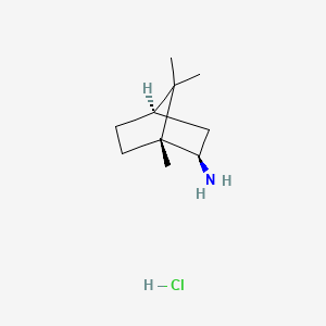 molecular formula C10H20ClN B1596611 2-Bornanamine, hydrochloride, exo-(-)- CAS No. 24629-78-5