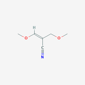 molecular formula C6H9NO2 B159662 3-Methoxy-2-(methoxymethyl)acrylonitrile CAS No. 1608-82-8