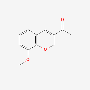 molecular formula C12H12O3 B1596620 1-(8-methoxy-2H-chromen-3-yl)ethanone CAS No. 57543-54-1