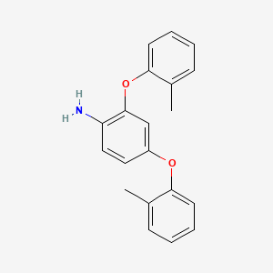 molecular formula C20H19NO2 B1596624 2,4-Bis(2-methylphenoxy)aniline CAS No. 73637-04-4