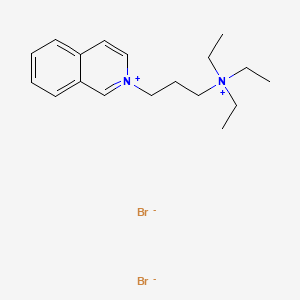 molecular formula C18H28Br2N2 B1596625 Isoquinolinium, 2-(3-(triethylammonio)propyl)-, dibromide CAS No. 64047-69-4