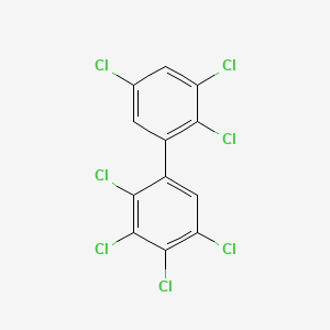 molecular formula C12H3Cl7 B1596655 2,2',3,3',4,5,5'-Heptachlorobiphenyl CAS No. 52663-74-8