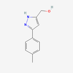 molecular formula C11H12N2O B1596666 (5-(p-Tolyl)-1H-pyrazol-3-yl)methanol CAS No. 724743-26-4
