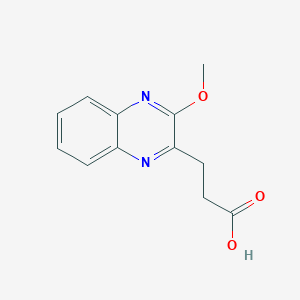 molecular formula C12H12N2O3 B1596675 3-(3-Methoxyquinoxalin-2-yl)propanoic acid CAS No. 727682-53-3
