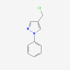 molecular formula C10H9ClN2 B1596682 4-(氯甲基)-1-苯基-1H-吡唑 CAS No. 35715-71-0