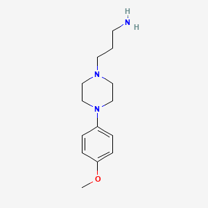 molecular formula C14H23N3O B1596683 3-[4-(4-Methoxyphenyl)piperazin-1-yl]propan-1-amine CAS No. 40255-50-3