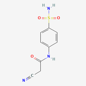 molecular formula C9H9N3O3S B1596688 2-氰基-N-(4-磺胺基苯基)乙酰胺 CAS No. 32933-40-7