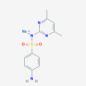 molecular formula C12H13N4NaO2S B159669 Sulfamethazine sodium CAS No. 1981-58-4