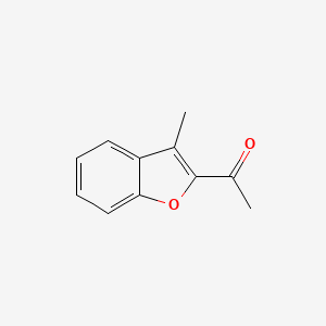 molecular formula C11H10O2 B1596691 Ethanone, 1-(3-methyl-2-benzofuranyl)- CAS No. 23911-56-0