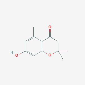 molecular formula C12H14O3 B1596697 7-Hydroxy-2,2,5-trimethyl-2,3-dihydro-4H-chromen-4-one CAS No. 20052-60-2