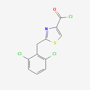 2-[(2,6-Dichlorophenyl)methyl]-1,3-thiazole-4-carbonyl chloride