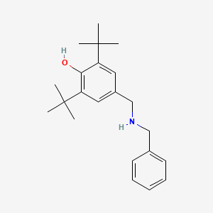 molecular formula C22H31NO B1596711 4-(Benzylaminomethyl)-2,6-di-tert-butylphenol CAS No. 79126-41-3