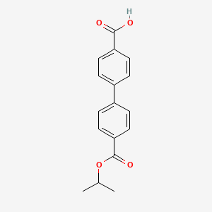 molecular formula C17H16O4 B1596713 Biphenyl-4,4'-dicarboxylic acid 4-isopropyl ester CAS No. 728918-98-7